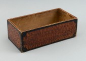 SPONGE-PAINTED PINE TABLE BOX