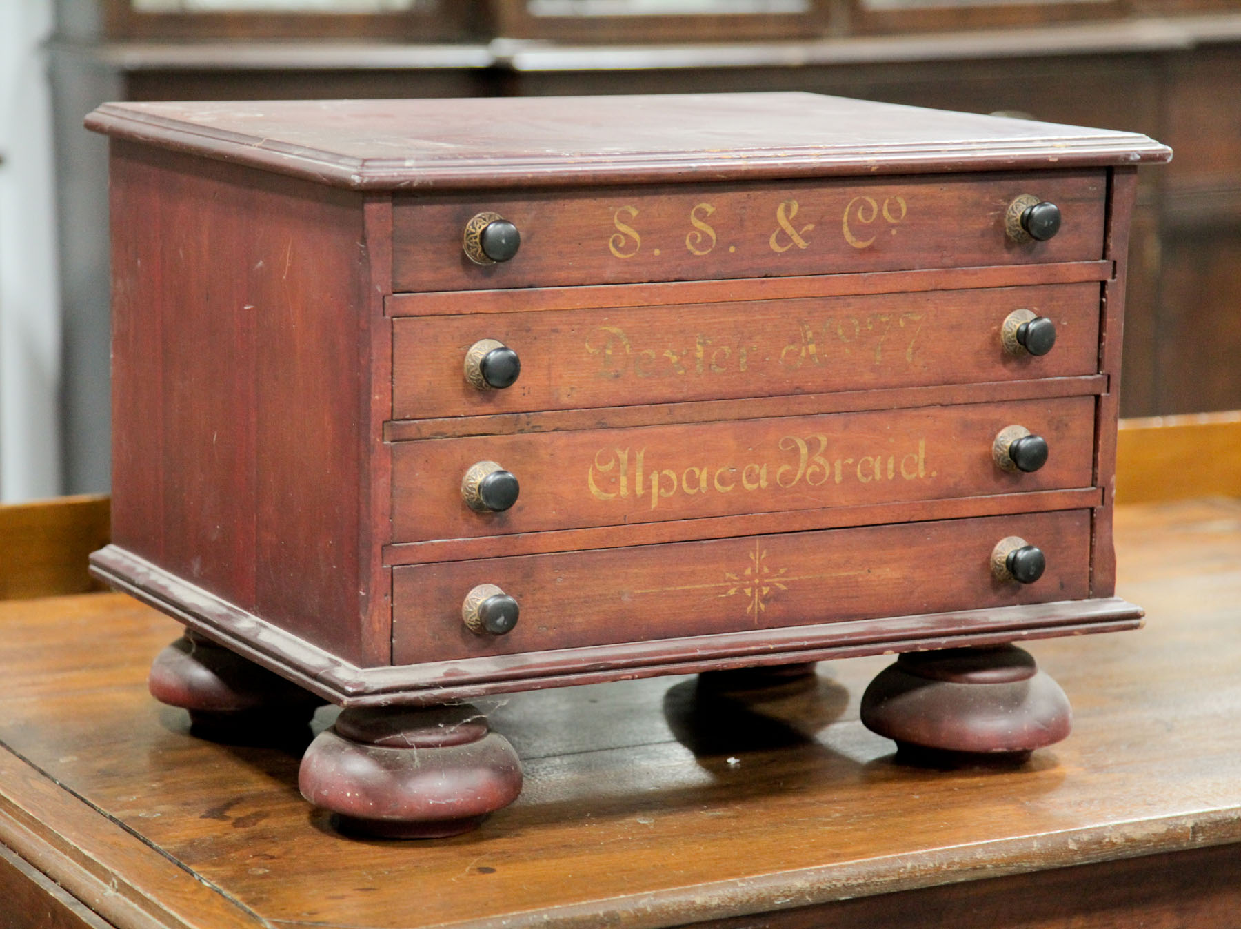 SPOOL CABINET.  American  late 19th