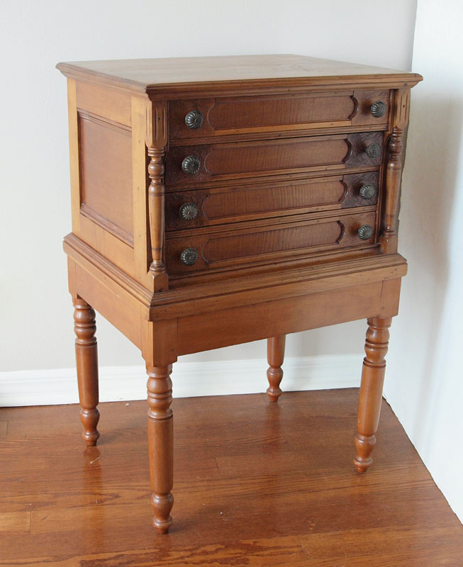 SPOOL CABINET ON STAND: Four