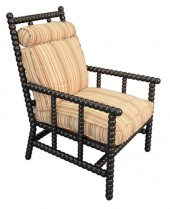 SPOOL TURNED ARMCHAIR, HEIGHT