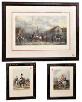 SPORTING LOT OF FRAMED LITHOGR