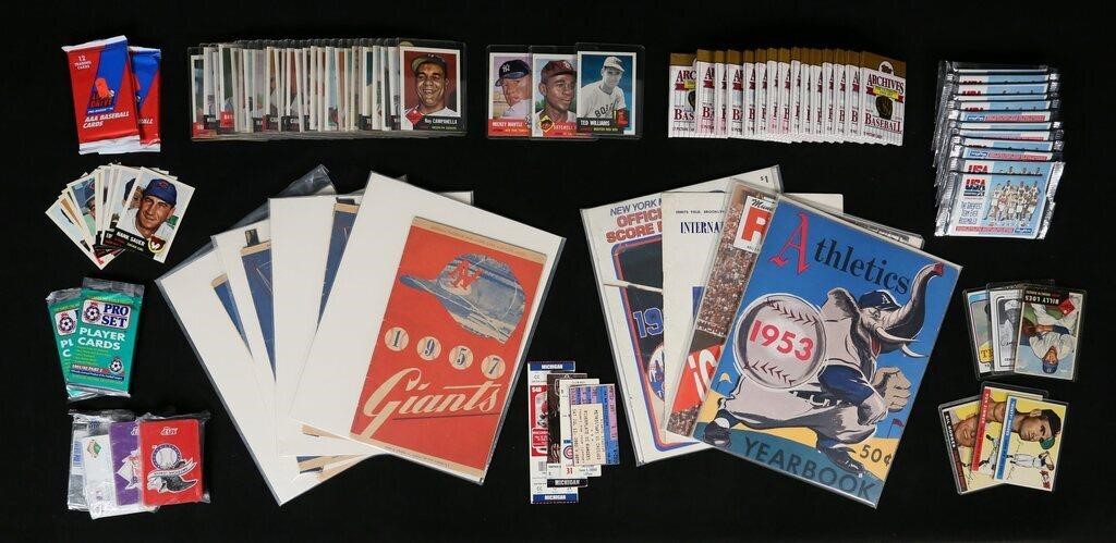 SPORTS CARDS TICKETS  BASEBALL