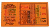 SPORTS MEMORIABILLA: 1922 WORL