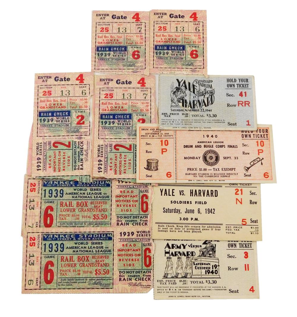SPORTS MEMORIABILLA: TEN BASEBALL
