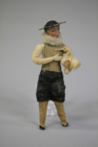 SPUN COTTON FARMER WITH GOOSE