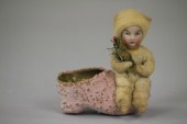 SPUN COTTON GIRL W/BISQUE HEAD