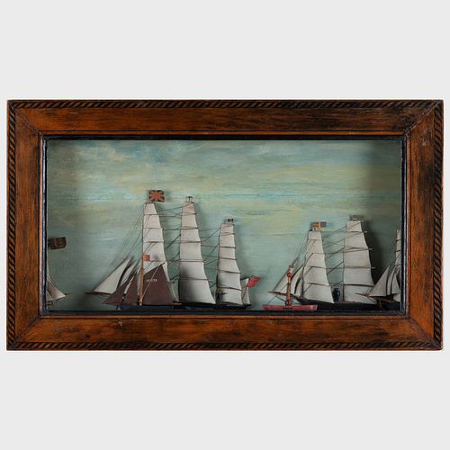 SQUARE RIGGER HALF HULL SHIP