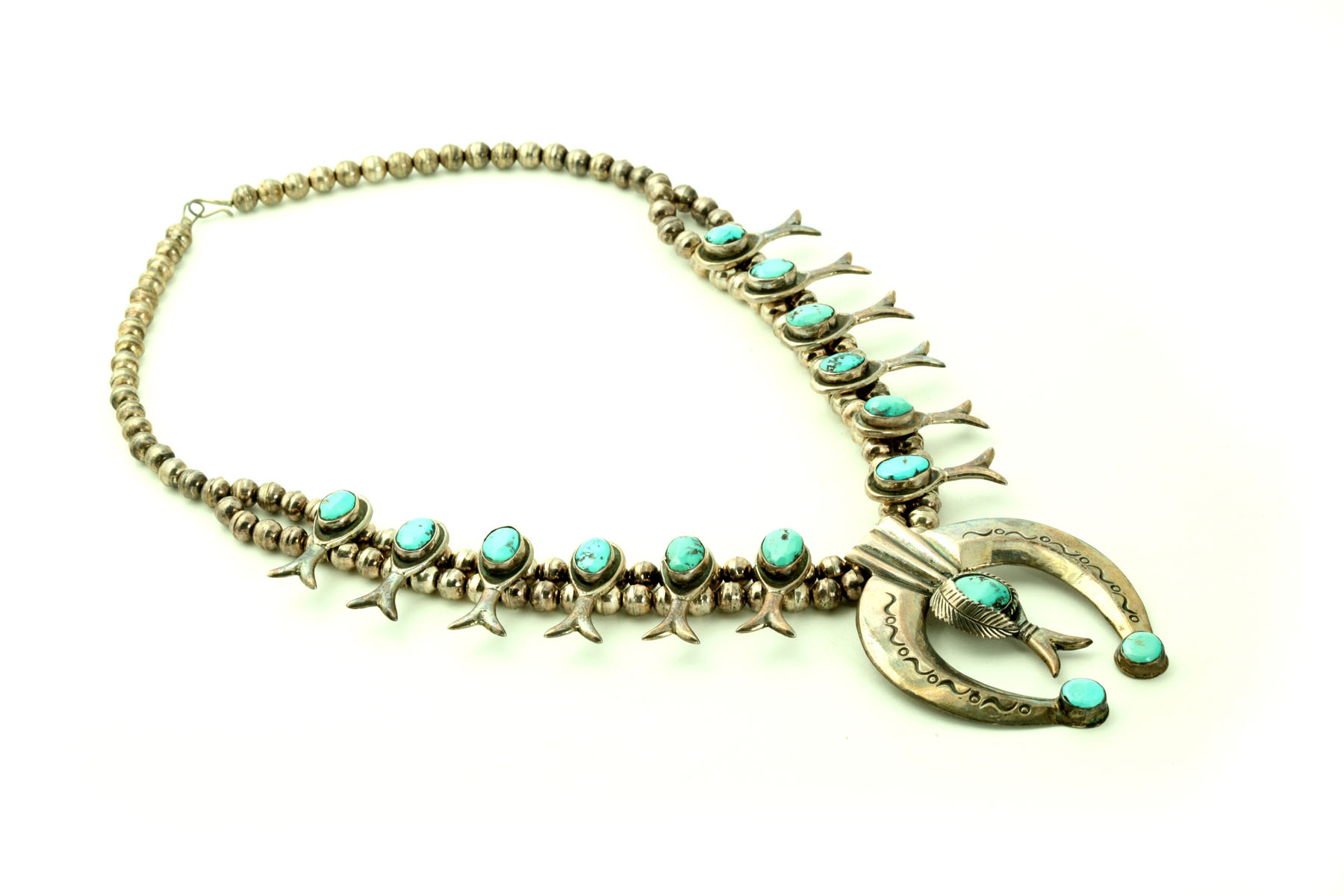 SQUASH BLOSSOM NECKLACE.  Twentieth