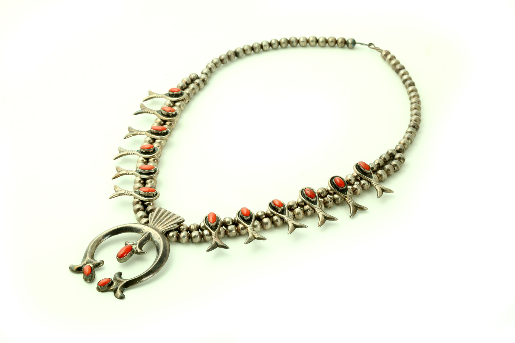 SQUASH BLOSSOM NECKLACE.  Twentieth