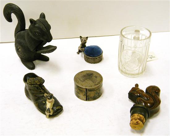 Squirrel nutcracker; bottle stopper