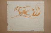 SQUIRREL ON PAPER BY PHYLLIS Q