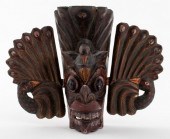 SRI LANKAN POLYCHROME PAINTED