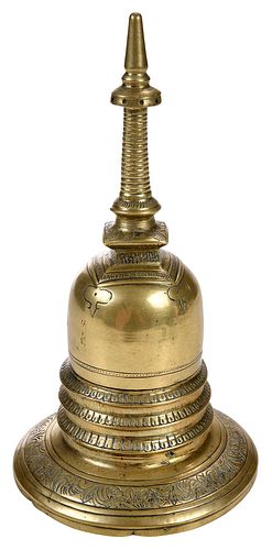 SRI LANKEN BRONZE STUPA19th