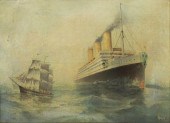 S.S. IMPERATOR LITHOGRAPH ON M