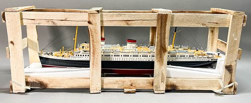 SS REX WOODEN MODEL SHIP -