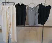 ST. JOHN SILK PANTS IN CREAM (