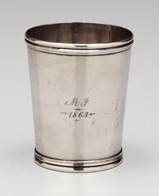 St. Louis coin silver julep cup,