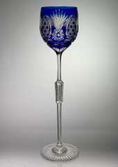 ST. LOUIS CUT GLASS COBALT TO