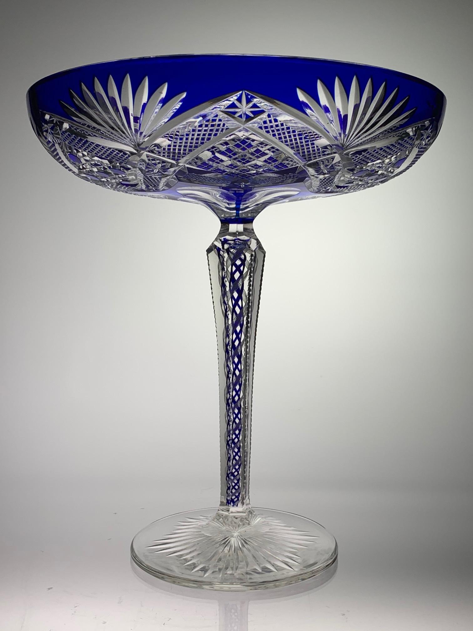 ST. LOUIS FRENCH CUT GLASS COBALT