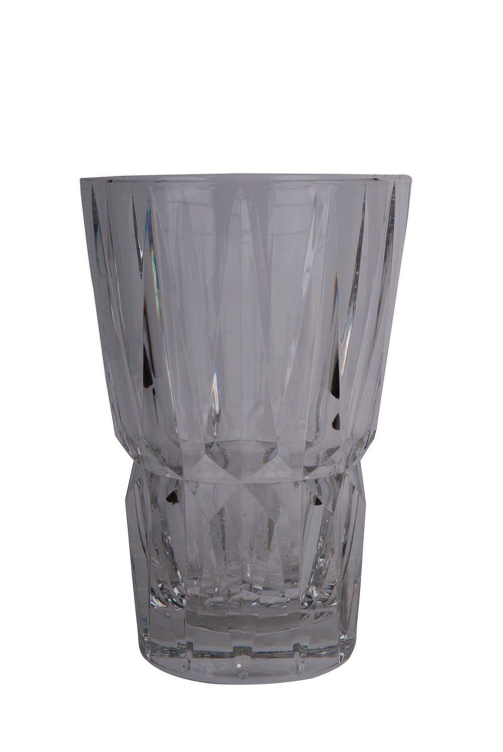 ST. LOUIS MOLDED GLASS VASE9 1/2