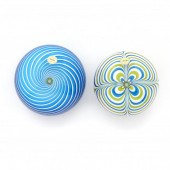 ST. LOUIS, TWO 1975 ART GLASS