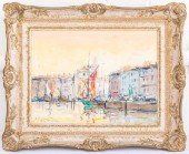 "ST. TROPEZ" OIL ON CANVAS, 19