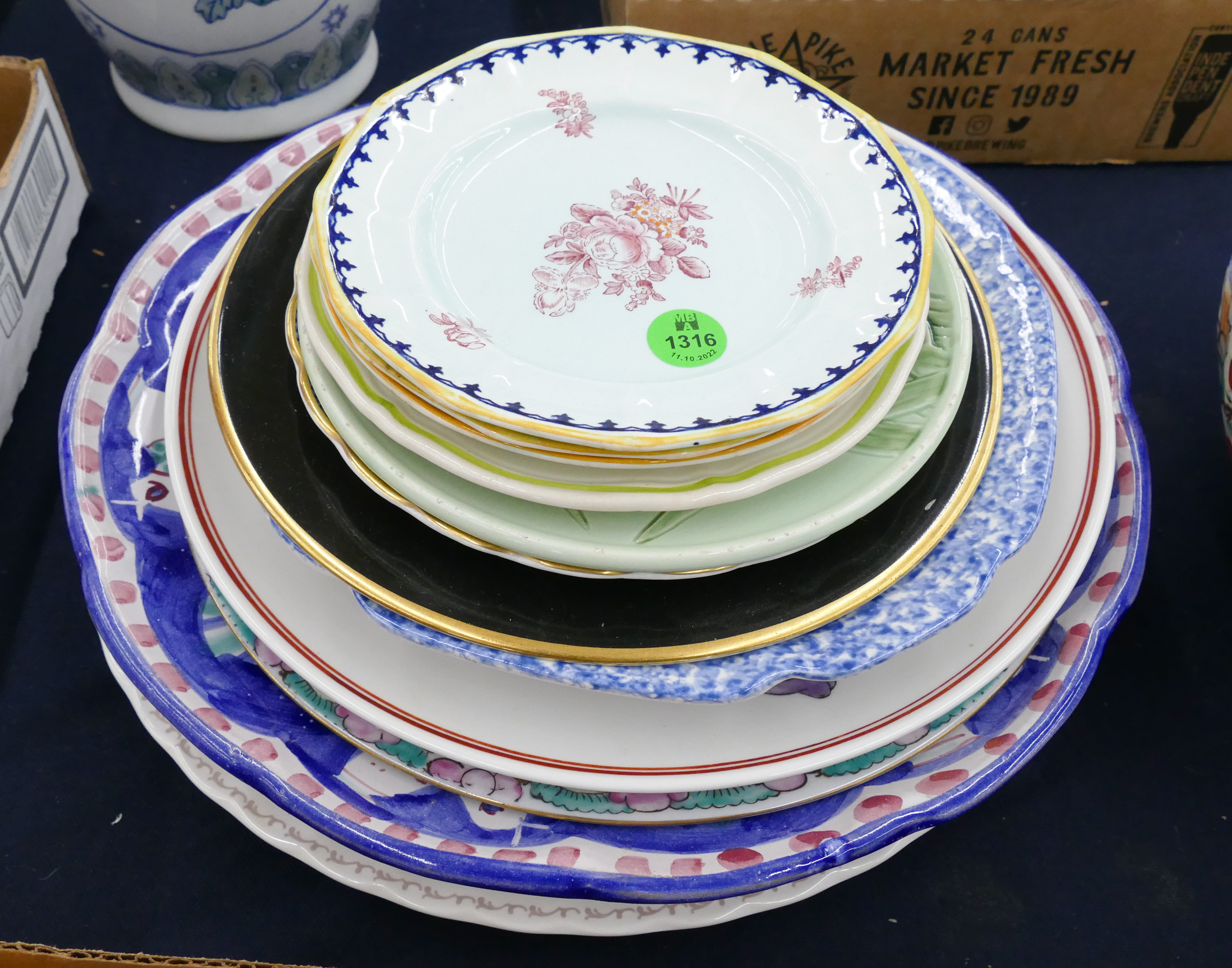 Stack 12pc European Plates Etc- 6''