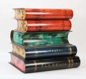 STACKED BOOKS FORM END TABLESt