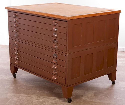 STACKING FLAT FILE PRINT STORAGE