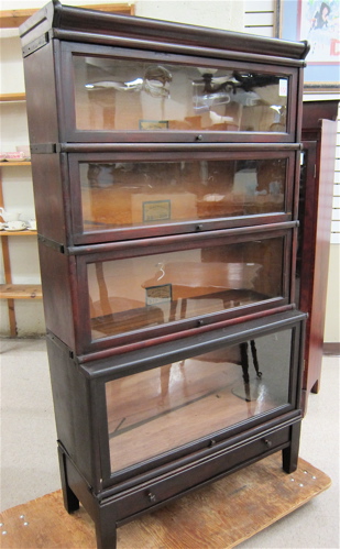 STACKING MAHOGANY BOOKCASE The