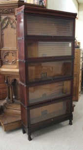 STACKING SECTIONAL MAHOGANY BO