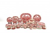 STAFFORDSHIRE 83 PIECE EARTHEN