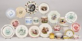 STAFFORDSHIRE ABC PLATES, CHIL