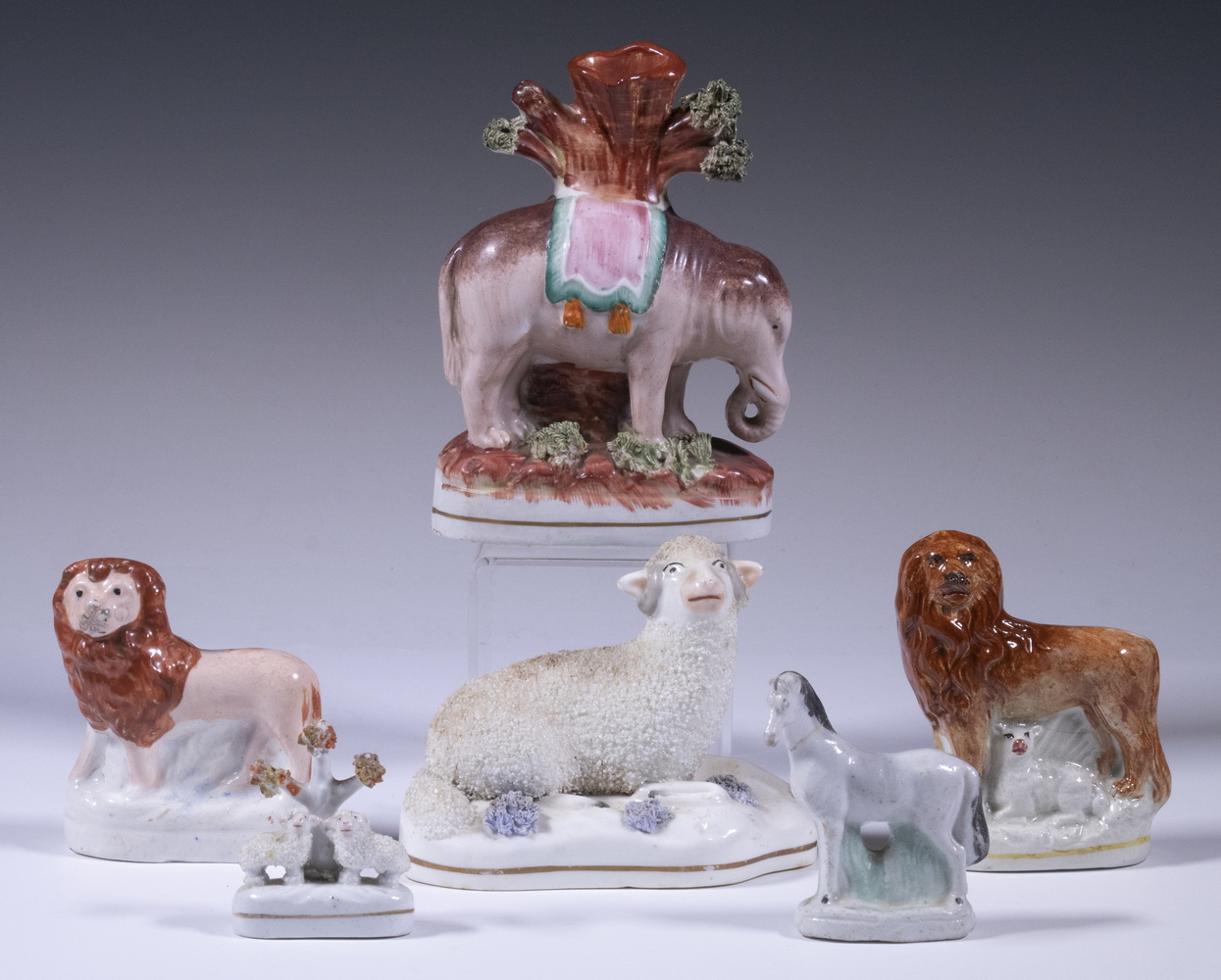STAFFORDSHIRE ANIMAL FIGURINES