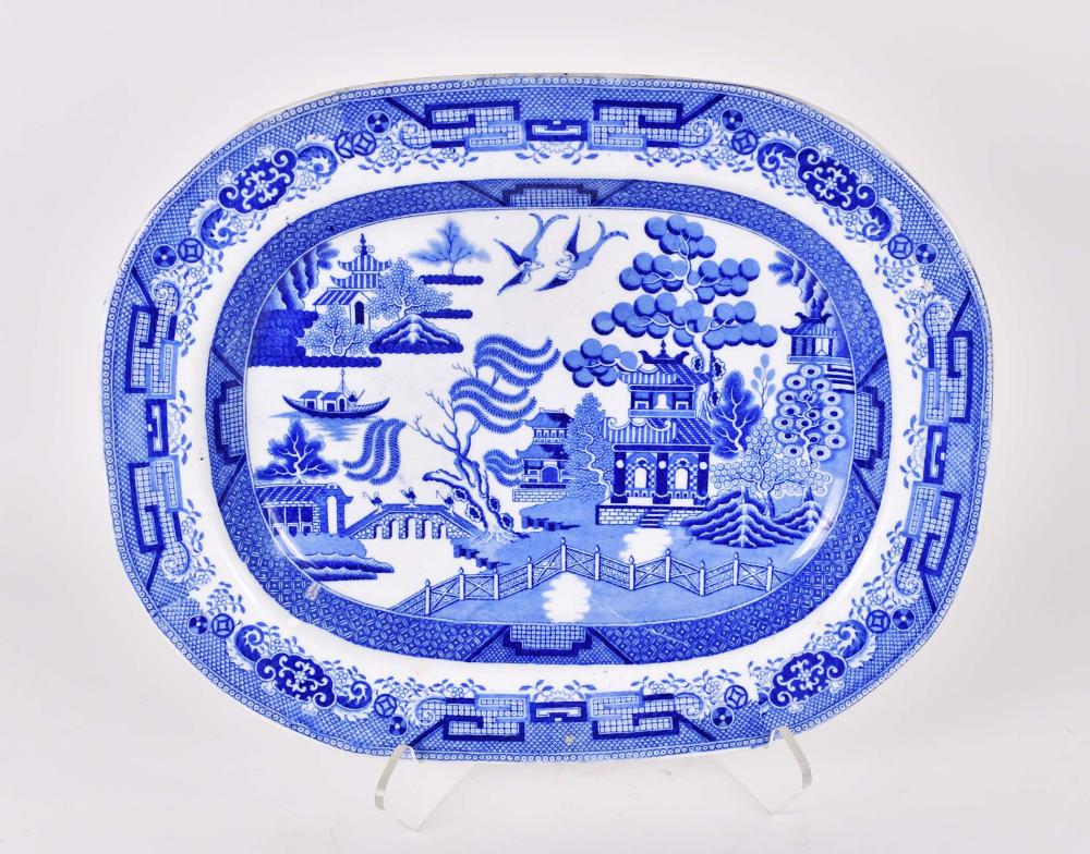 STAFFORDSHIRE BLUE PRINTED