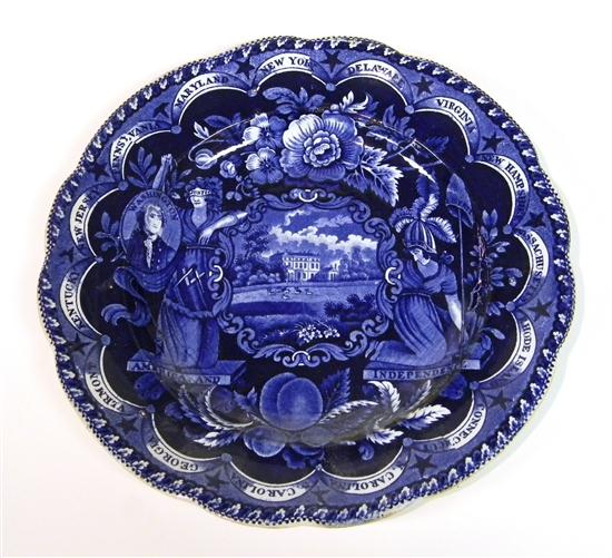 Staffordshire  blue transfer-ware