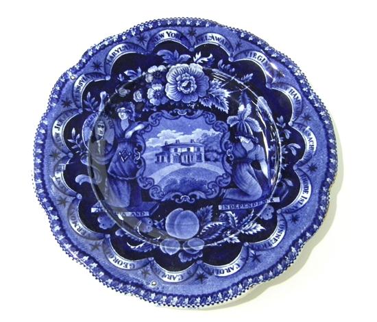 Staffordshire  blue transfer-ware