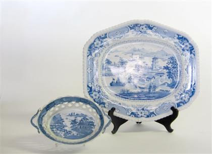 Staffordshire blue transferware