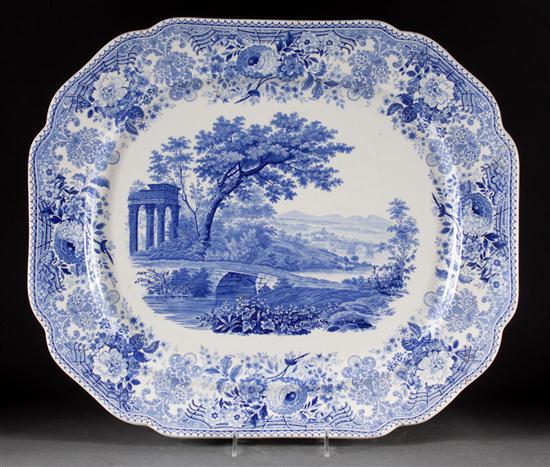 Staffordshire blue transferware