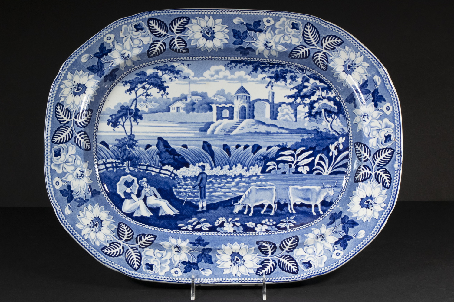 STAFFORDSHIRE BLUE & WHITE