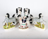 STAFFORDSHIRE CERAMIC GROUPING