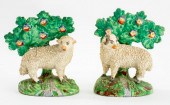 STAFFORDSHIRE CERAMIC SHEEP, P