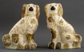 STAFFORDSHIRE CERAMIC SPANIELS
