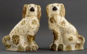 STAFFORDSHIRE CERAMIC SPANIELS