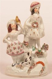 STAFFORDSHIRE CHINA FIGURINE.S