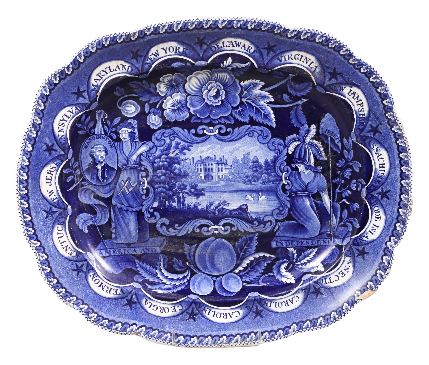 Staffordshire Clews Historical Blue