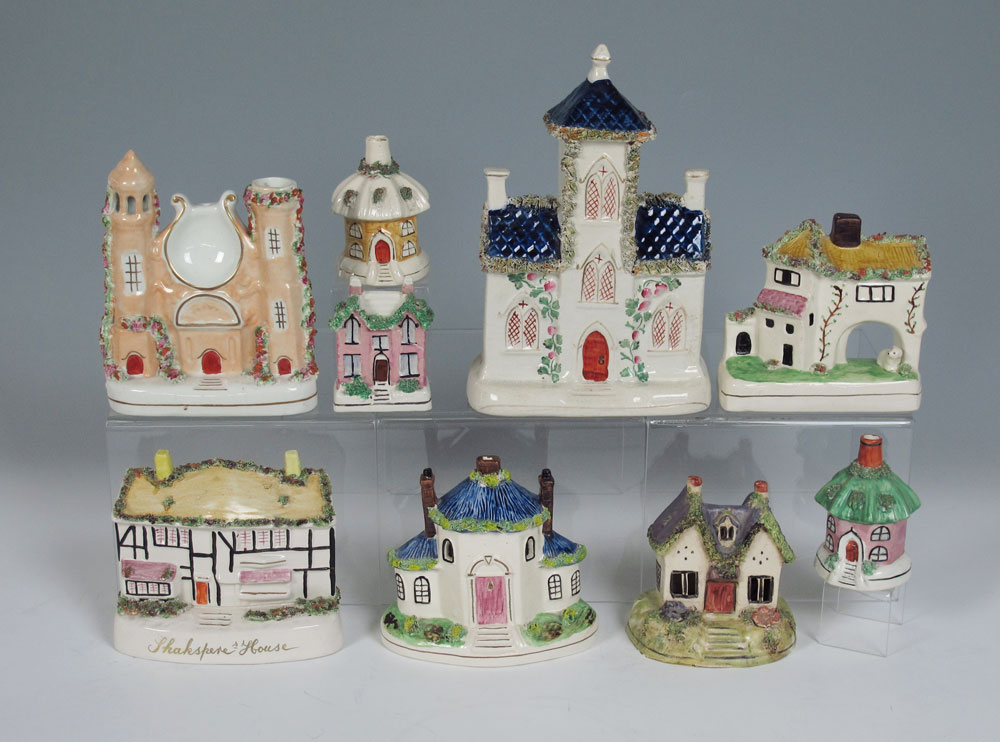 STAFFORDSHIRE COTTAGES CHURCH AND