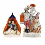 STAFFORDSHIRE COUPLE AND STAG