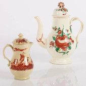 STAFFORDSHIRE CREAMWARE COFFEE