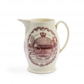 STAFFORDSHIRE CREAMWARE RED TR